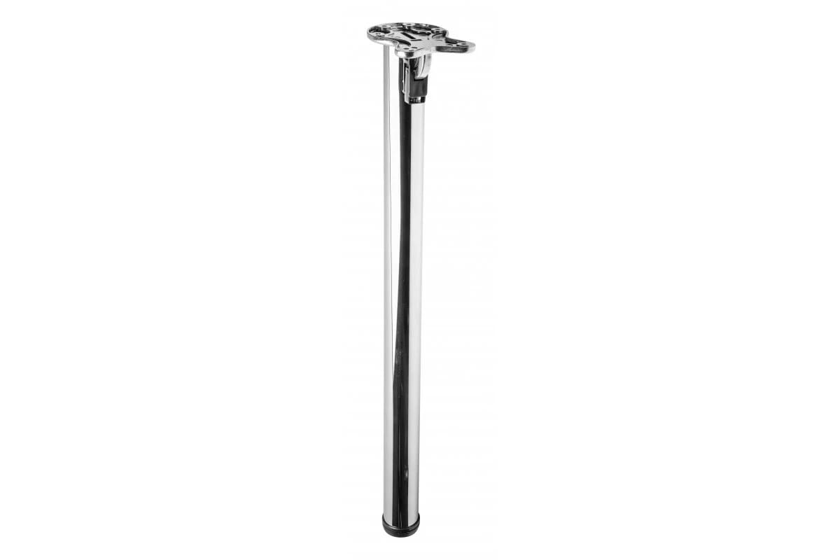 Fordable leg, brushed steel